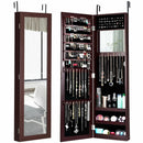 Full Length Mirror Jewelry Cabinet with Ring Slots and Necklace Hooks by LJGDeals
