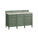 James Martin Brittany 60" Single Bathroom Vanity, Smokey Celadon