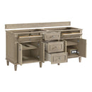James Martin Lorelai 72" Double Bathroom Vanity, Whitewashed Oak