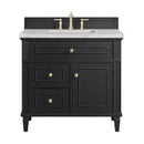 James Martin Lorelai 36" Single Bathroom Vanity, Black Onyx