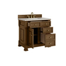 James Martin Brookfield 36" Single Bathroom Vanity, Honey Oak