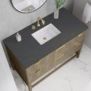 James Martin Emmeline 48" Single Bathroom Vanity, Pebble Oak