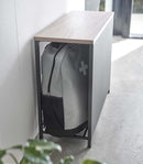 Entryway Storage Organizer & Bench (18" H)  - Steel + Wood