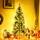 Pre-Lit Artificial Half National Christmas Tree with 8 Flash Modes by LJGDeals