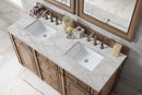 James Martin Bristol 60" Double Bathroom Vanity, Whitewashed Walnut