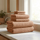Turkish Cotton Ribbed 6-Piece Bath Towel Set - Georgiana Collection by Great Bay Home