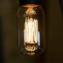 T45 Vintage Edison Light Bulbs by Lee Display