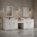 James Martin Bellshire 120" Single Bathroom Vanity, Bright White