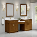 James Martin Bellshire 84" Single Bathroom Vanity, Honey Oak