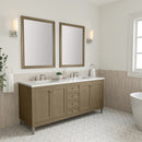 James Martin Chicago 72" Double Bathroom Vanity, Walnut Whisper
