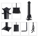 5 Pieces Fireplace Iron Fire Place Tool Set by LJGDeals