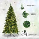 Pre-Lit Artificial Half National Christmas Tree with 8 Flash Modes by LJGDeals