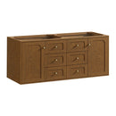 James Martin Laurent 60" Dual Mount Double Bathroom Vanity, Honey Oak