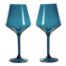 Floating Wine Glasses for Pool - Set of 2-18 OZ (Muted Blue)