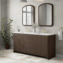 James Martin Gracyn 72" Double Bathroom Vanity, Sable