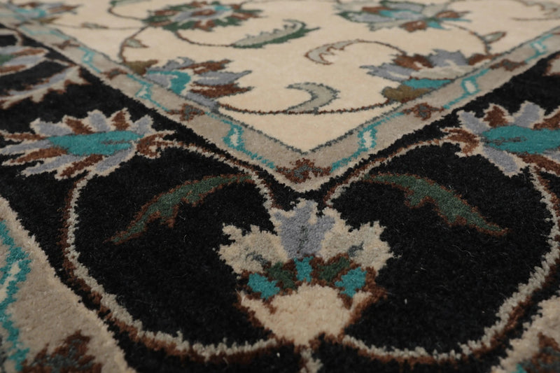 5' x 8' Handmade 100% Wool Traditional Oriental Area Rug Ivory