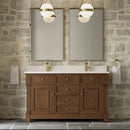 James Martin Brookfield 60" Double Bathroom Vanity, Honey Oak