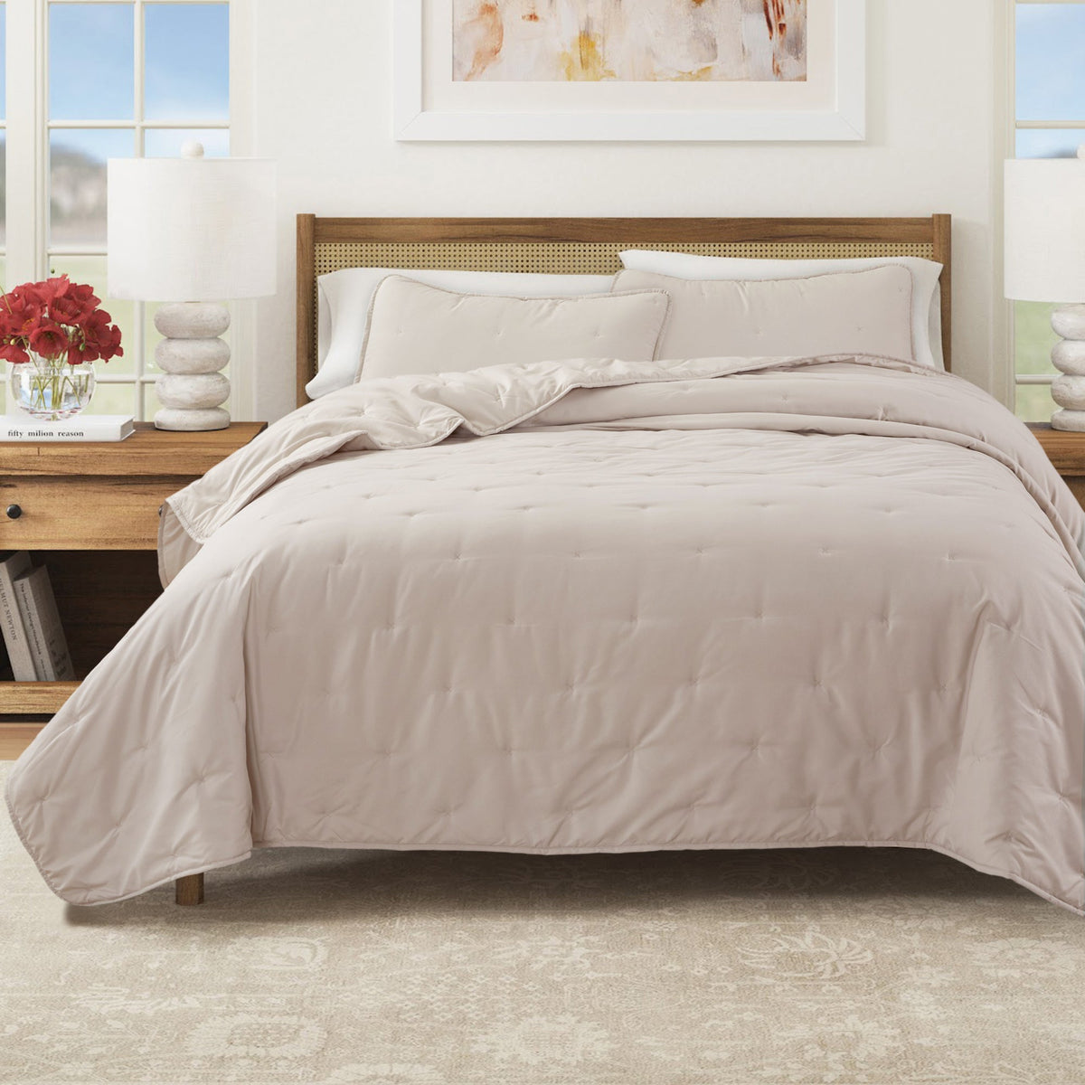Dot Stitched Quilt Set - Dot-Hemmed Collection, photo 7 of 18
