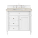 James Martin Brittany 36" Single Bathroom Vanity, Bright White