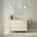 James Martin Celeste 48" Single Bathroom Vanity, Sunwashed Oak with Embossed Shagreen Drawer Fronts