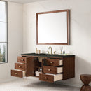 James Martin Amberly 60" Dual Mount Single Bathroom Vanity, Mid-Century Walnut