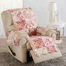 Reversible Floral Patchwork Furniture Protector - Maribel Collection by Great Bay Home