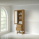 James Martin Breckenridge Linen Cabinet, Light Natural Oak