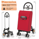 Folding Shopping Cart Utility Hand Truck with Rolling Swivel Wheels by LJGDeals