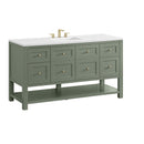 James Martin Breckenridge 60" Single Bathroom Vanity, Smokey Celadon