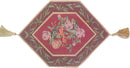 DaDa Bedding Romantic Floral Field of Roses Burgundy Red Tapestry Table Runner (5594)