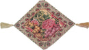 DaDa Bedding Romantic Parade of Fruit & Roses Floral Tapestry Table Runner (14426)