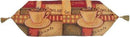 DaDa Bedding Set of 3-Pieces - Smell of Coffee Café Cup Orange Brown Woven Tapestry Dining Table Runners (9912)