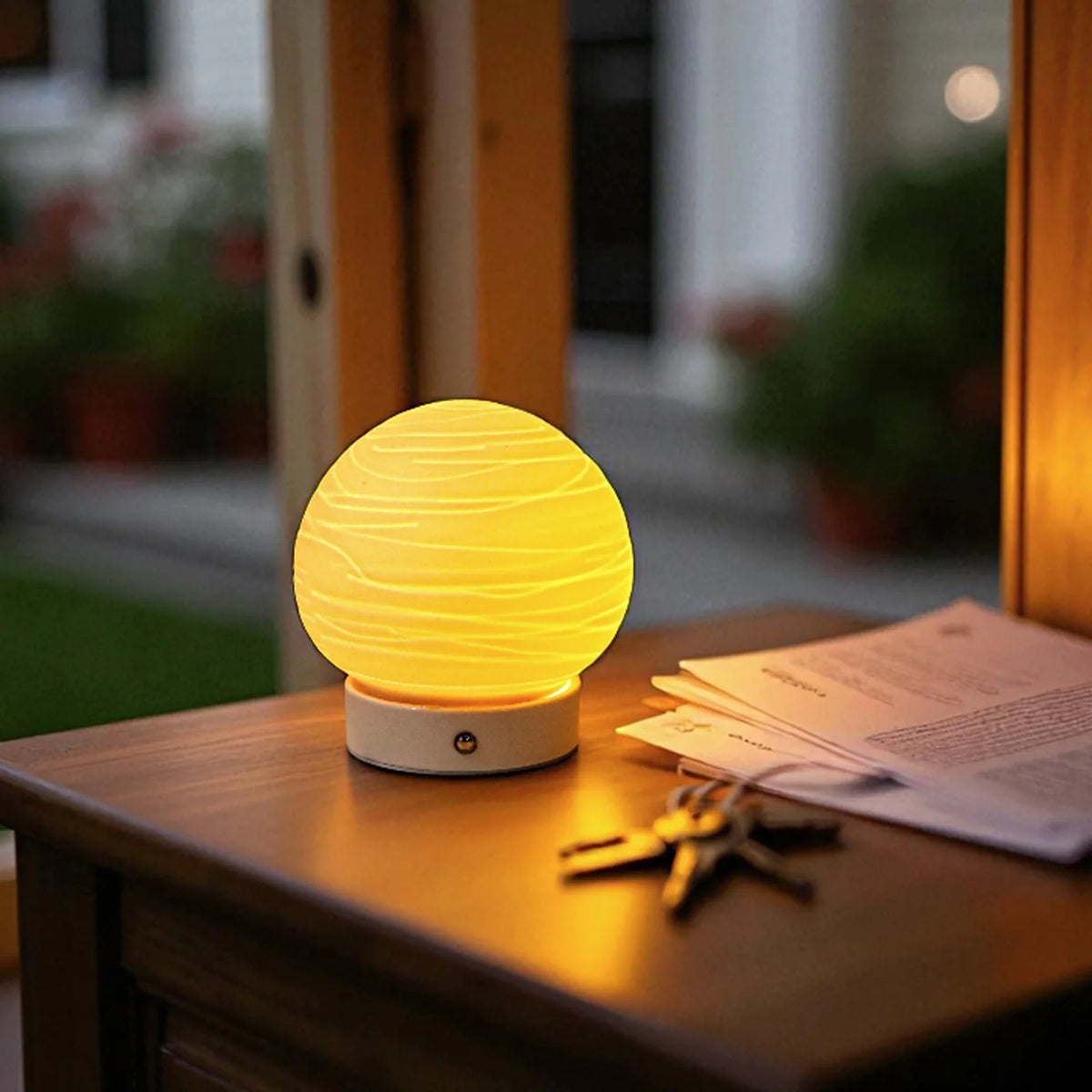 Ceramic Ball Rechargeable Lamp (Planet), photo 5 of 6