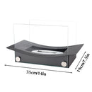 14"x7.5"x8" Rectangular Tabletop Fire Bowl Pot by JHY DESIGN