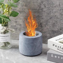 4.3"x3.5"Round Gray Mini Fire Pit by JHY DESIGN