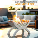 Round Tabletop Firepit 43cm H – Bio Ethanol by JHY DESIGN