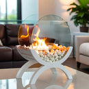 Round Tabletop Firepit 43cm H – Bio Ethanol by JHY DESIGN