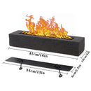 16"x4" Cement Rectangle Black Fireplace by JHY DESIGN