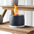 5"x3.5" Mini Gray Cement Fireplace Round by JHY DESIGN