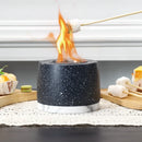 5"x3.5" Mini Gray Cement Fireplace Round by JHY DESIGN