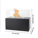 Modern Design Black Square Tabletop Fireplace by JHY DESIGN