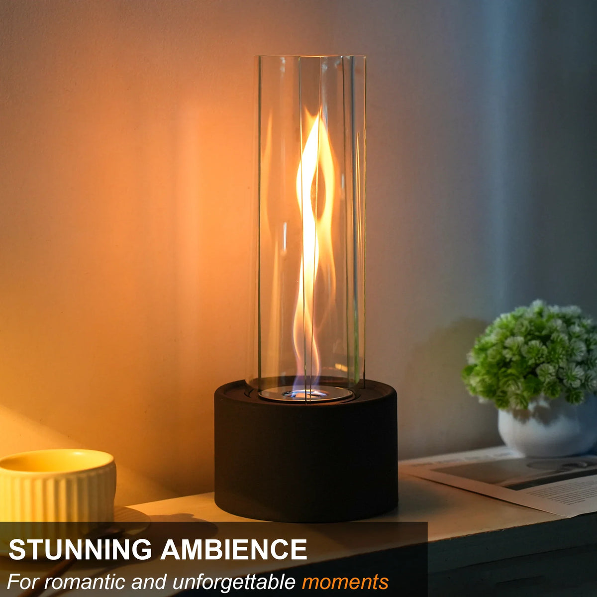 Cylindrical Bioethanol Vented-Free Fireplace, photo 2 of 6