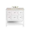 James Martin Breckenridge 36" Single Bathroom Vanity, Bright White