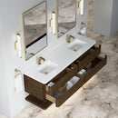 James Martin Allamari 72" Floating Double Bathroom Vanity, Sable