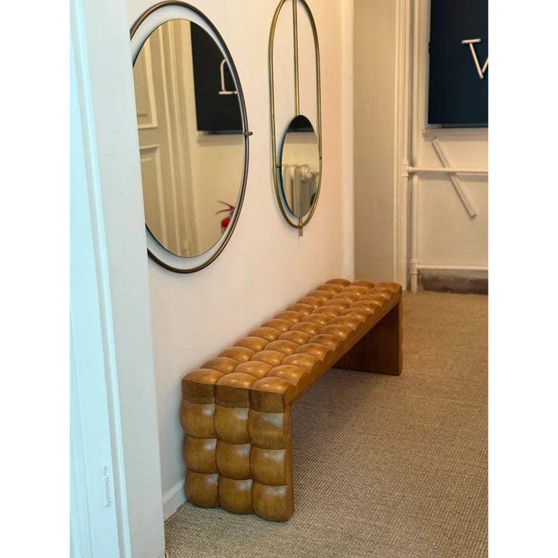 Baklava Wood Walnut Bench