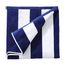 Cotton Velour Cabana Stripe Beach Towel - Novia Collection by Great Bay Home