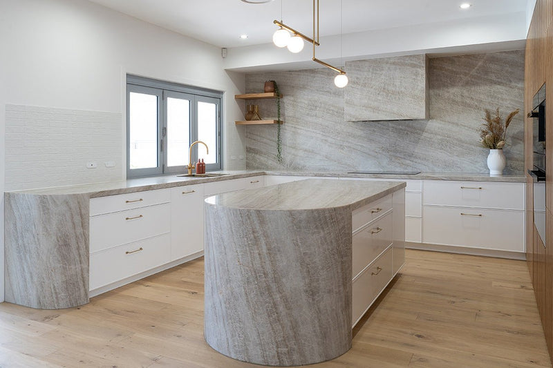 Taj Mahal Honed Raphael Quartz