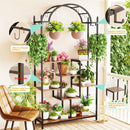 GobekUsa Tall 5-Tier Plant Stand with Hanging Hooks