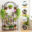GobekUsa Tall 5-Tier Plant Stand with Hanging Hooks