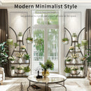 GobekUsa Tall Metal Plant Stand with 5 Tiers